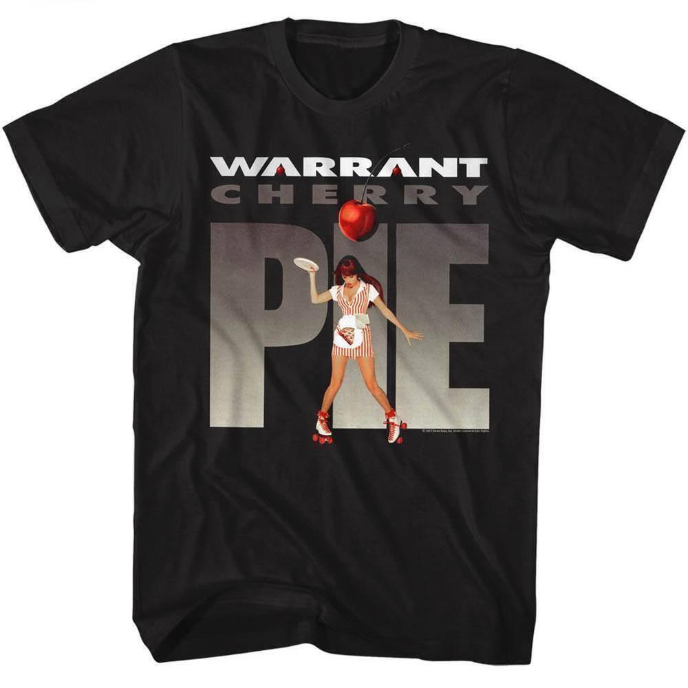 Warrant Cherry Pie Black Adult T Shirt